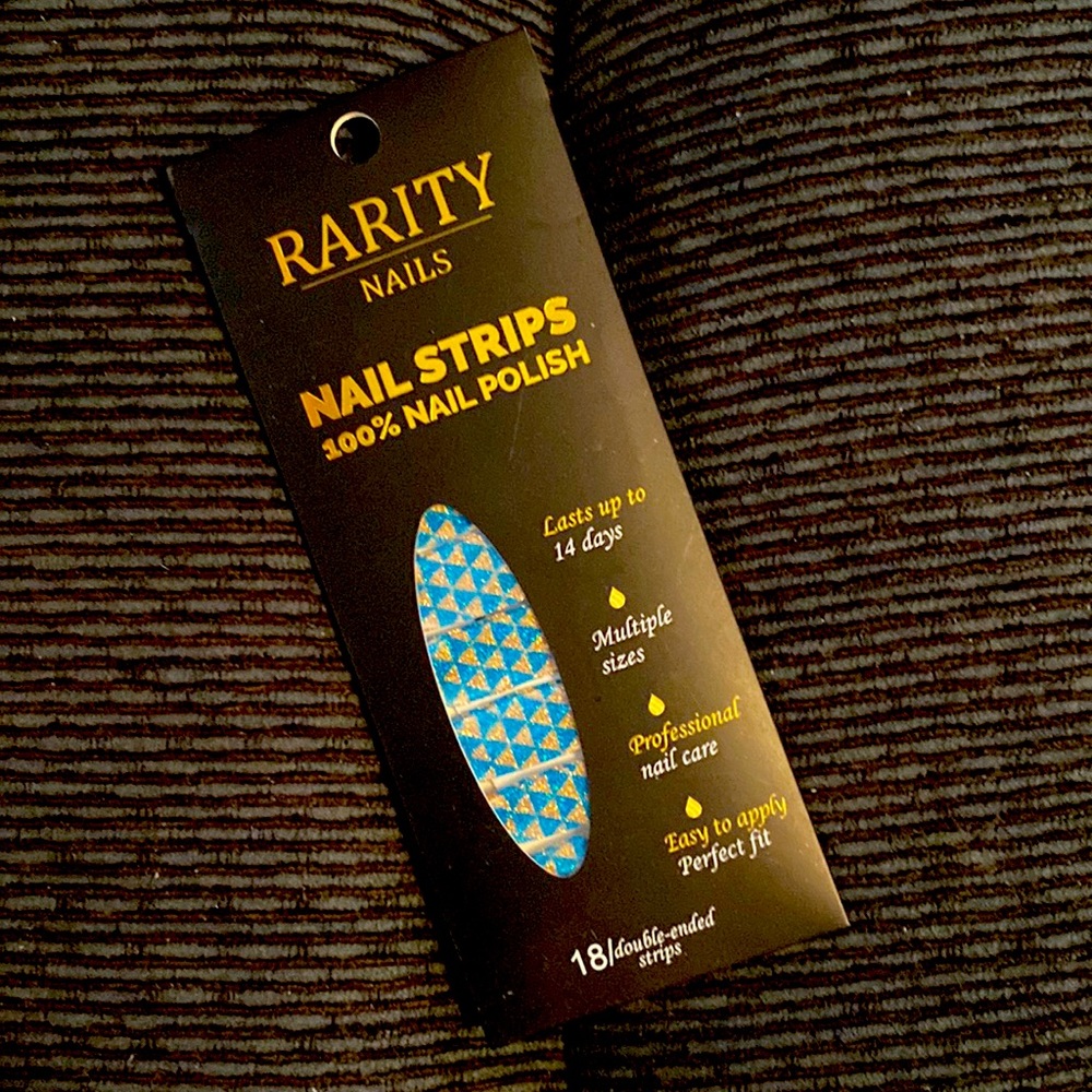 Rarity Nail Wraps Blue and Silver